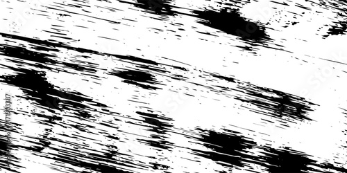Black and White Grunge Texture Background, Distressed Noise Surface Vector Illustration
