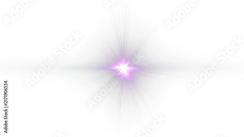 Obraz na plátně Purple Starburst Light with Soft Radiant Glow