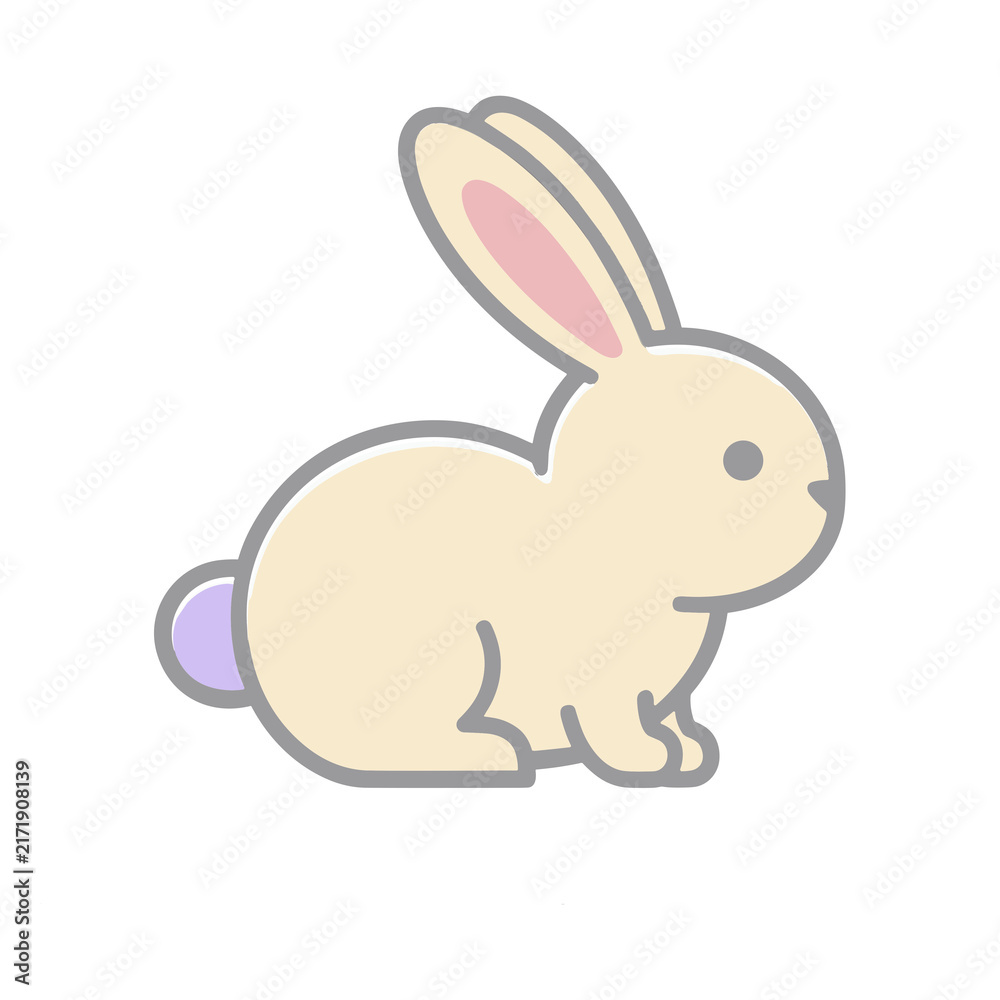 Fototapeta premium Cartoon rabbit illustration