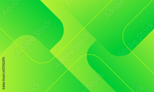 Abstract geometric background with rounded shapes and green tones. Simple gradient background for wallpapers, templates, flyers, and covers.