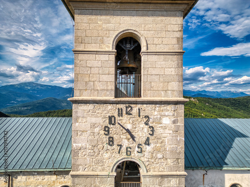 Plakat Ancient fortified sanctuary of Castelmonte. Devotion in the mountains of Cividale del Friuli.