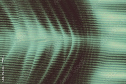 Halftone Teal Waves With Gradient