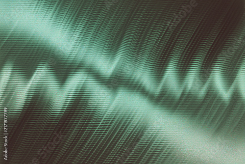 Halftone Teal Waves With Gradient