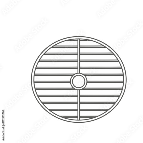 Round Viking Shield Outline
