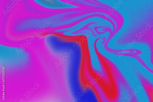 Принти на полотні Abstract Colorful Digital Art with Fluid Lines and Vibrant Hues
