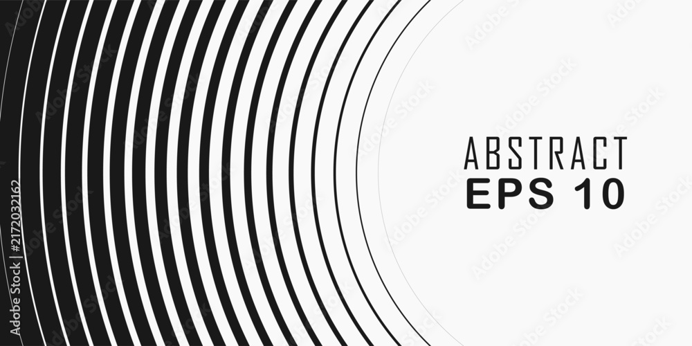 Фотография Minimalist abstract background featuring semicircular lines