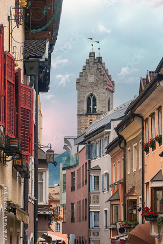 Obraz na plátně Scorcio del centro storico di Vipiteno - Bolzano - Alto Adige - Italia