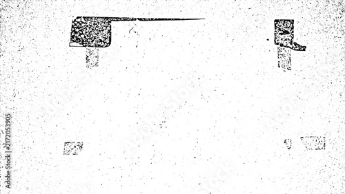 High resolution vector grunge texture overlay. Abstract subtle grain background with printed crop marks, registration alignment stamps, and fine dust for vintage photo design.