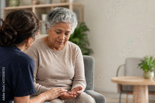 World Alzheimer's Day memory care concept for psychological therapy and senior support