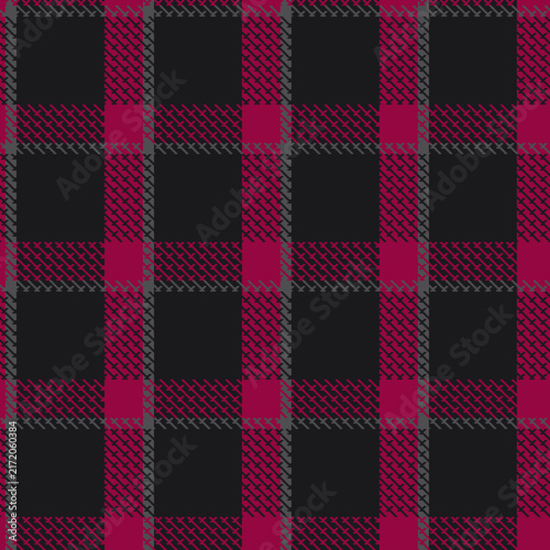 Refined herringbone plaid repeat pattern, great for stationery, packaging and surface design, in a classic woven style