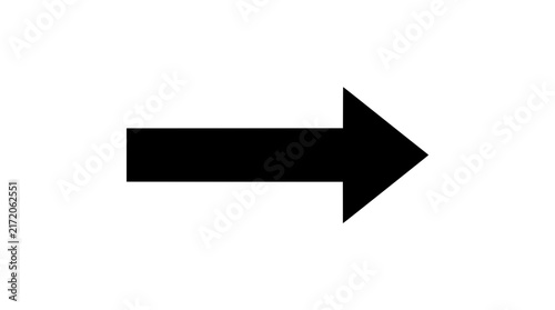 Minimalist black arrow icon, solid right pointing direction symbol, clean geometric navigation vector for web and UI design