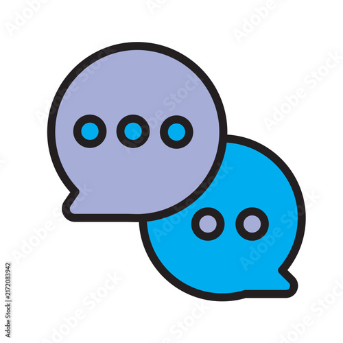 Speech Bubbles Chatting Concept Icon
