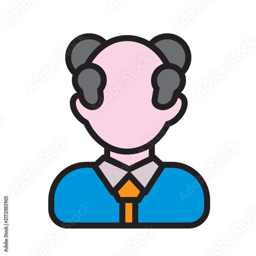 Elderly Man Icon Senior Citizen Portrait