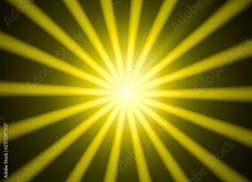 Vibrant yellow sunburst radial pattern with sharp rays and glowing center