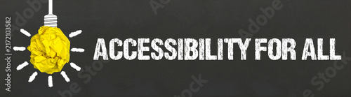 Plakat w ramie Accessibility for all! 