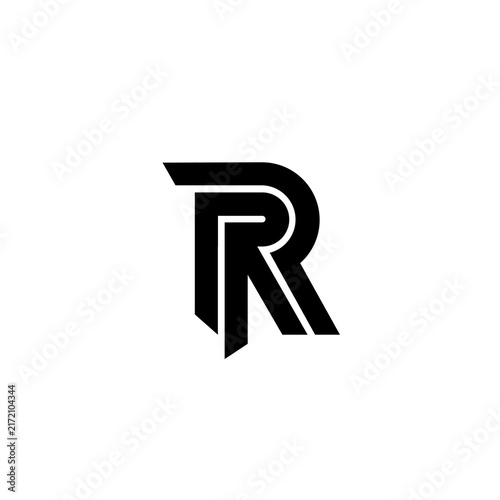 Modern Abstract Monogram Letter R Logo Design Vector