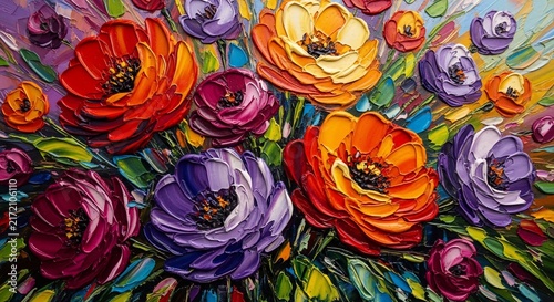 Vibrant Petals Bursting with Life