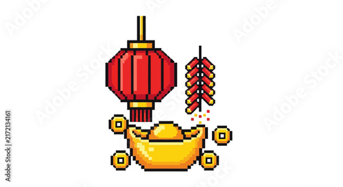 Chinese New Year festival icon.
