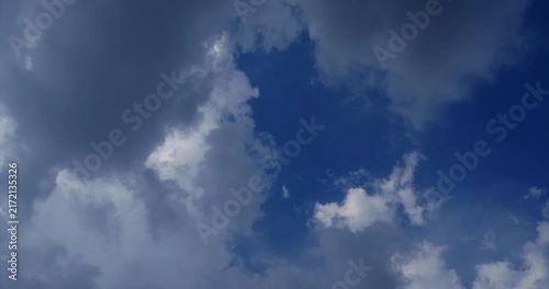 clouds time lapse before rain in summer
