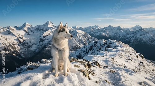 wolf in snow