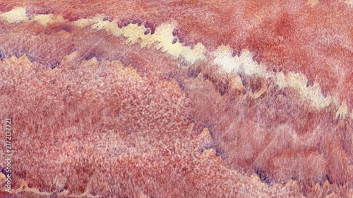 Fotografía Abstract red sandstone texture with natural wave patterns, pink and terra cotta canyon rock background