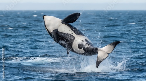 orca jumping out of water