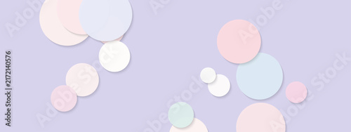 Small and medium pastel bubbles float over a lilac field with soft depth, creating a dreamy, calming backdrop for creative headers and promotions.