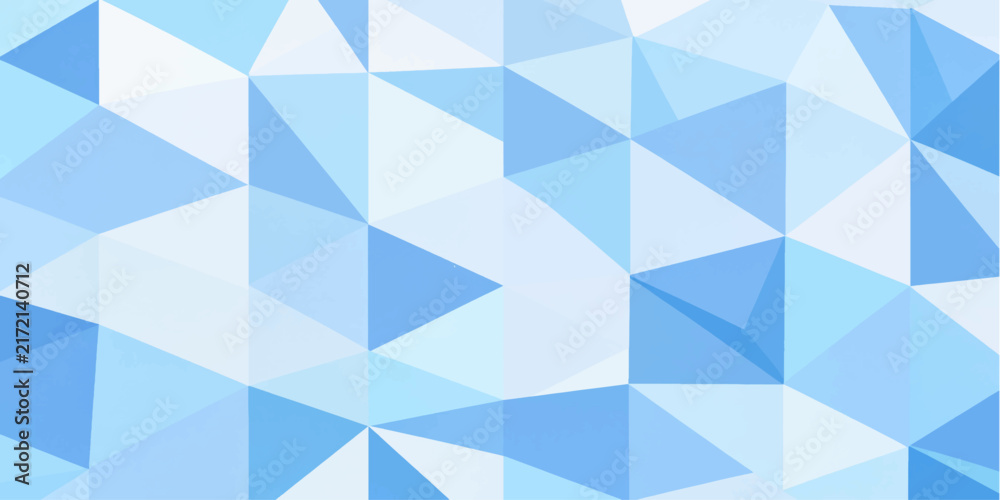 Obraz premium Vector abstract blue polygon background with geometric triangles and gradient texture for modern digital design