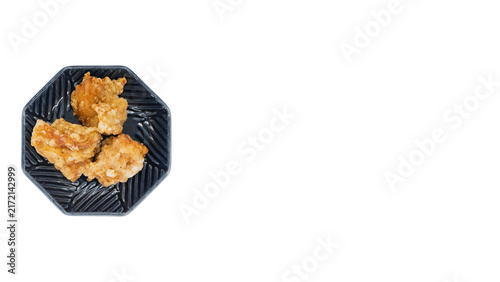 唐揚げ　背景透過　マクロ　俯瞰撮影