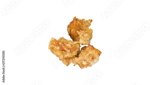 唐揚げ　背景透過　マクロ　俯瞰撮影