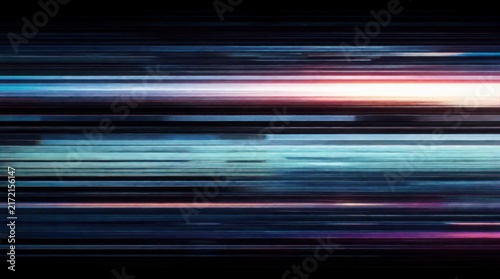 Obraz na płótnie Abstract horizontal motion blur lines creating dynamic energy