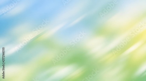 Abstract soft motion blur background with blue and yellow light streaks