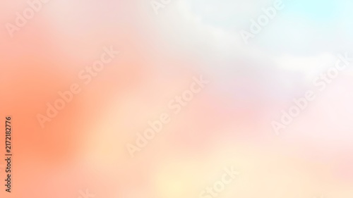 Soft pastel gradient background, featuring a smooth, blend of warm, peach, light orange, and pale yellow, hues with a, subtle white glow