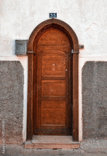 An ancient architectural structure in Casablanca, Morocco, deeply imbued with distinctive Islamic cultural and architectural characteristics.