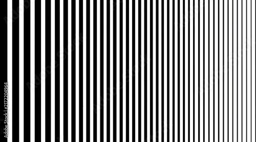 Photography Abstract background with vertical black lines of varying thickness creating a gr