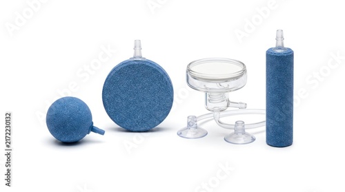 Aquarium air pump accessories for water aeration and filtration
