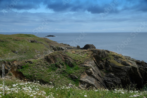 Canvastavla paysage de falaises en mer d'Iroise