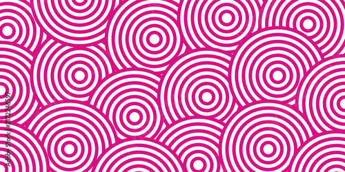 Minimal diamond geometric waves spiral pattern and abstract circle wave line. pink seamless tile stripe geomatics overlapping create retro square line backdrop pattern background. Overlapping Patter
