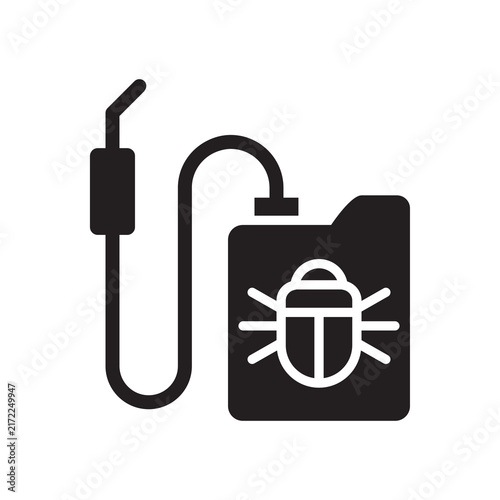 Backpack Pest Sprayer Icon - Farm Chemical Spray Kit Glyph Symbol
