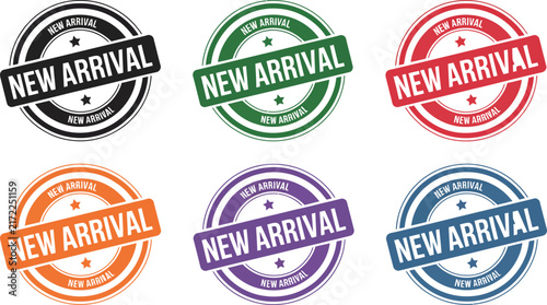 New Arrival Stamp Badge Illustration