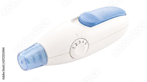 Quadro su tela Medical blood glucose lancing device for diabetes isolated on white background