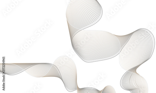 Abstract flowing lines graphic with smooth wave pattern for modern digital background design.
