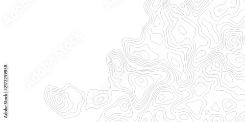 Topo map abstract spiral white line contour paper design. hiking minimal discovery grid topography map area topographic lines map. geographic mountain outline relief fabric design.
