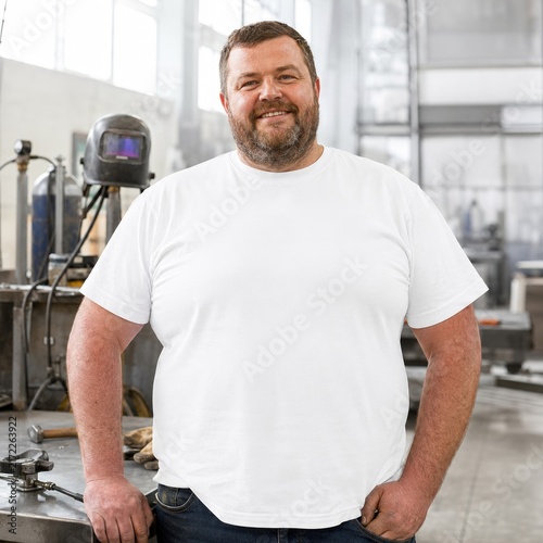 A skilled worker in a workshop, showcasing professionalism and dedication in the industrial environment.