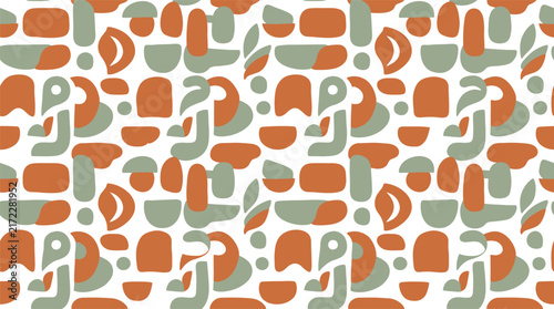 Abstract Modern Seamless Pattern Geometric Shapes