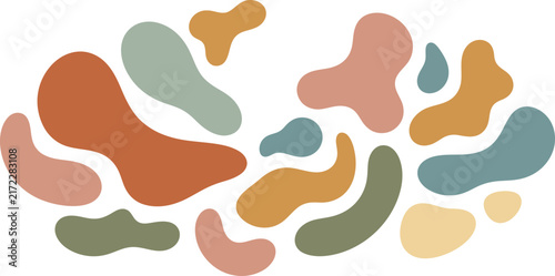 Abstract Organic Blob Shapes Vector Elements Set