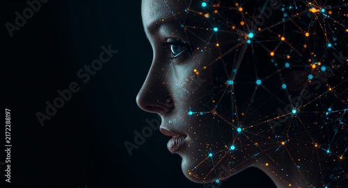 Enhance photo stock solutions by applying dynamic AI adaptation techniques that refine image processing capabilities and improve digital asset categorization systems with copy space on the left side