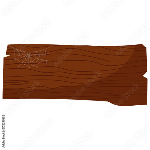Halloween Wooden Sign with Spider Web