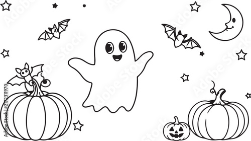 vector illustration of a halloween pumpkin