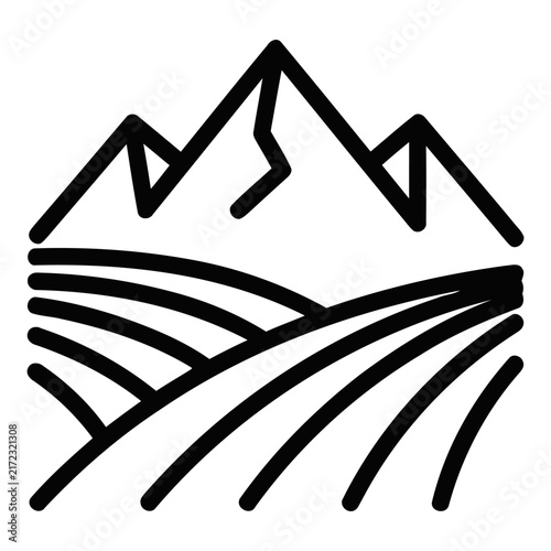 Mountain hill vectors landscape illustration featuring vibrant peaks and natural outdoor scenery for graphic design projects